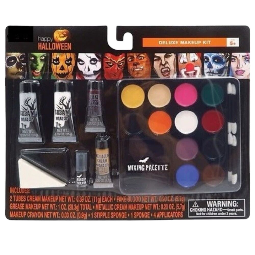 Happy Halloween Deluxe Makeup Kit Costume Face Paint